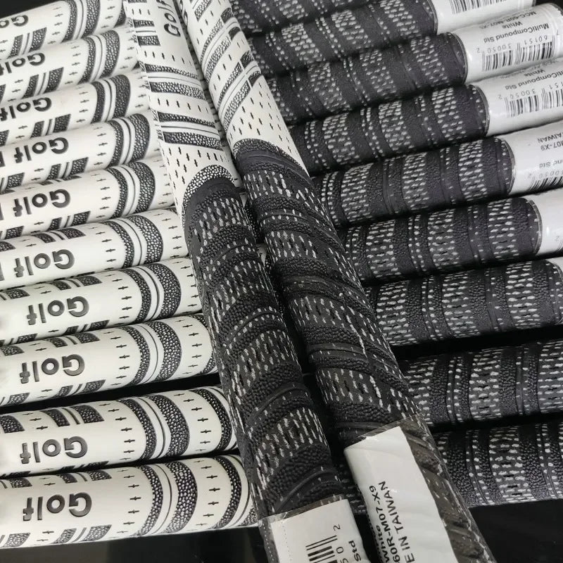 Upgrade Your Game with Our Men's Premium Rubber Golf Grips - Set of 4 Standard/Midsize Cotton Yarn Grips for Iron and Wood Clubs