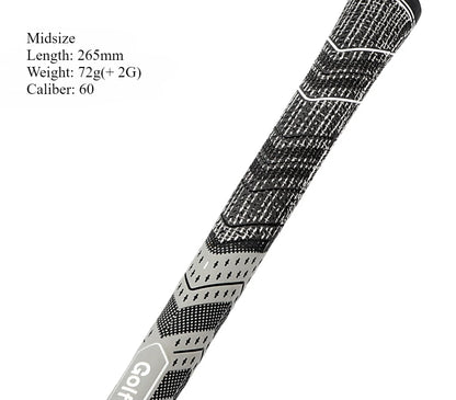 Upgrade Your Game with Our Men's Premium Rubber Golf Grips - Set of 4 Standard/Midsize Cotton Yarn Grips for Iron and Wood Clubs