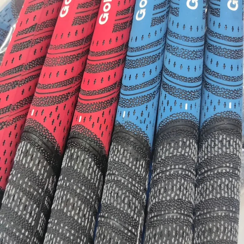 Upgrade Your Game with Our Men's Premium Rubber Golf Grips - Set of 4 Standard/Midsize Cotton Yarn Grips for Iron and Wood Clubs