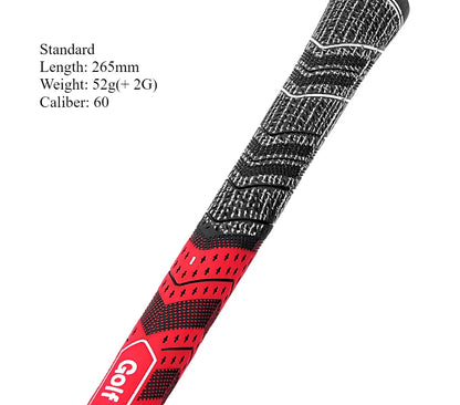 Upgrade Your Game with Our Men's Premium Rubber Golf Grips - Set of 4 Standard/Midsize Cotton Yarn Grips for Iron and Wood Clubs