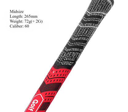 Upgrade Your Game with Our Men's Premium Rubber Golf Grips - Set of 4 Standard/Midsize Cotton Yarn Grips for Iron and Wood Clubs