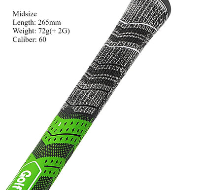 Upgrade Your Game with Our Men's Premium Rubber Golf Grips - Set of 4 Standard/Midsize Cotton Yarn Grips for Iron and Wood Clubs