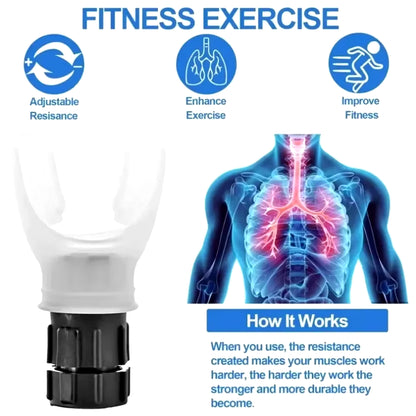Elevate Your Endurance with the Portable Lung Fitness Exerciser - Adjustable Resistance for Optimal Training